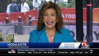 Hoda Kotb speaks on returning to New Orleans to attend Jazz Fest [upl. by Nylssej]