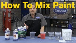 How To Mix Car Paint  Understanding Paint Mixing Ratios with Kevin Tetz at Eastwood [upl. by Ymeraj]