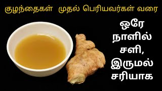 Cold and Cough Remedy at Home  Easy Kashayam for Cold and Cough  Cold and Cough Remedy in Tamil [upl. by Katrine]