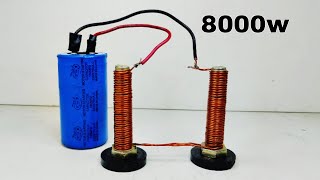 I Create 230v 8000w Free Electricity Generator With New Bolt Copper Wire Transformers [upl. by Ynahirb38]