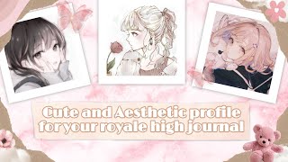 Aesthetic and Cute decal idProfile pics For Royale High Journal PART 2 ♥ [upl. by Ahsaetan]