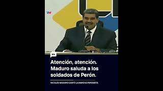 VENEZUELA I Maduro mencionó a Perón en un insólito momento de su discurso [upl. by Eceerahs]