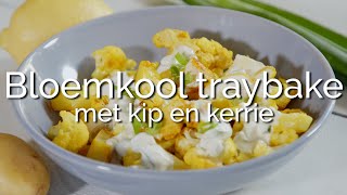 Hoe maak je een traybake van bloemkool met kip en kerrie PuurGezond [upl. by Adorne]