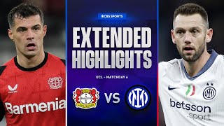 Bayer Leverkusen vs Inter Extended Highlights  UCL League Phase MD 6  CBS Sports Golazo [upl. by Blake]