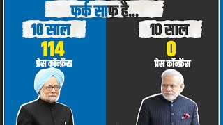 10 साल पहले PM Manmohan Singh ने आखिरी बार Press Conference की थी। Modi ने एक भी बार नहीं की। [upl. by Ribble]