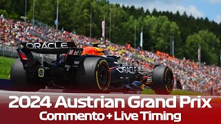 🔴F1 LIVE  AUSTRIA GP RACE Spielberg 2024 🔴 Commentary  Live Timing [upl. by Averyl]