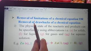 Limitations of a chemical equation n removal of limitations PART 1 [upl. by Jen694]