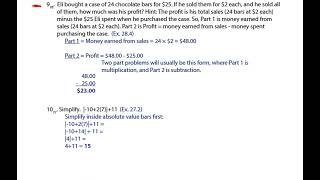 Shormann Pre Algebra Video Solution [upl. by Adnwahsar]