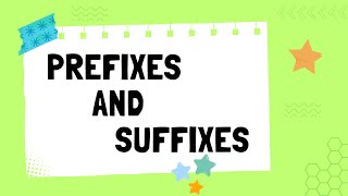 Prefixes and Suffixes  English Grammar  The Study Corner  prefixes suffixes grammar [upl. by Anselmi]