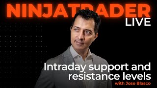 Intraday support and resistance levels  NinjaTrader Live [upl. by Enoved]