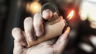 Quick Leather Lighter Case Build [upl. by Varick]