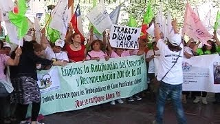 Trabajadoras del hogar conmemoraron el día de la empleada doméstica con movilización [upl. by Vivyan40]