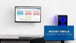 MOUNTVW01A Single Monitor Wall Mount Assembly by VIVO [upl. by Prober540]