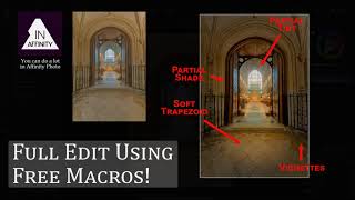 Full Edit Using Free Macros in Affinity Photo [upl. by Egor]