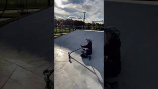 The Failing Is To Much scooter skatepark fail🤣 tricksfall music haveagoodday edit scoot [upl. by Aikemit]