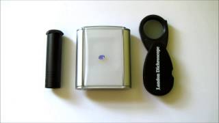 How to use the DICHROSCOPE to test gemstones for pleochroism [upl. by Beitz]