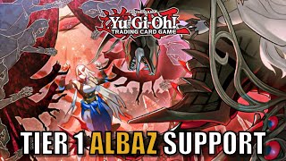 ALBAZ KEEP GETTING INSANE SUPPORT  YuGiOh  ALBAZ STRIKE DECK TESTING amp DECKLIST 遊戯王 유희왕 [upl. by Cyrus230]