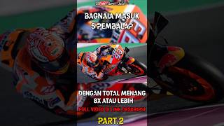 Bagnaia masuk 5 daftar pembalap dengan total 8 kemenangan atau lebih – Berita Motogp Part2 [upl. by Yedorb]