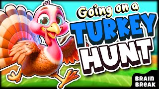 Going on a Turkey Hunt Freeze Dance  Thanksgiving Brain Break  Floor is Lava  Danny Go [upl. by Emelita45]