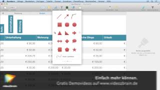 Tabellenkalkulation mit Numbers Tutorial Hochformatiger Text in der Tabelle video2braincom [upl. by Anastasio]