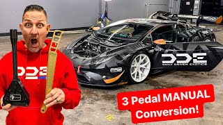 TEARING APART MY LAMBORGHINI TO CONVERT IT TO MANUAL … [upl. by Coray]