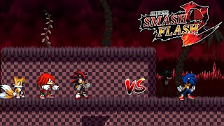 SSF2 Mods Sonic exe vs Tails Knuckles and Shadow [upl. by Adeys]