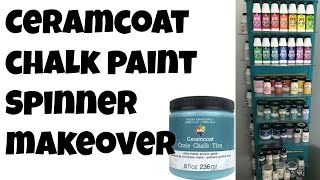 Ceramcoat Chalk Paint Makeover for Craft Room [upl. by Thaine]