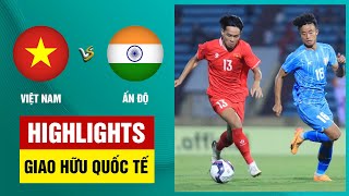 Highlights ĐT Việt Nam  ĐT Ấn Độ  Vĩ Hào ghi dấu ấn nỗ lực dồn ép cuối trận bất thành [upl. by Sitnalta997]