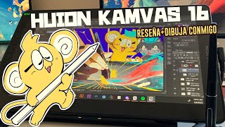 DIbuja Conmigo ✨ HUION KAMVAS 16 Review [upl. by Bennet]