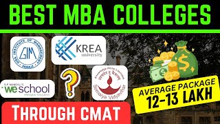 Best MBA colleges through CMAT  Placement report included [upl. by Malan]