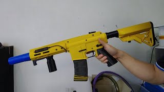 AR15 Tactical Rubber Band Gun 3D print Full size Toy gun [upl. by Anaik]