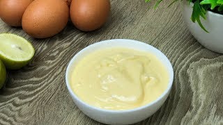 ঘরে তৈরি বেসিক মেয়োনেজ  Homemade basic mayonnaise  Easy mayonnaise recipe  Mayo recipe Bangla [upl. by Wiedmann]