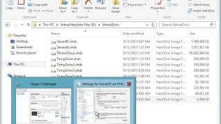 Creating a Differencing Disk in Windows Server 2012 R2 HyperV Part 2 [upl. by Adolphe]