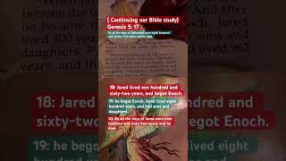 Continuing our Bible studyGenesis 5 18 Jared lived one hundred and sixtytwo yearsbegot Enoch [upl. by Mak]