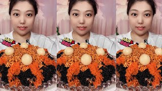 ASMR TOBIKO EGGS  FLYING FISH ROE  EXTREME EATING SOUNDS [upl. by Ennylhsa739]