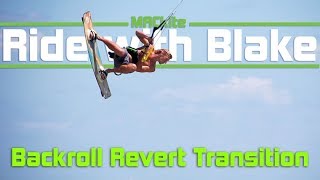 Kiteboarding BackRoll Revert Downloop Transition [upl. by Range]