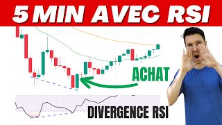 Ma méthode préférée Trader en 5min avec divergence RSI [upl. by Pelag]