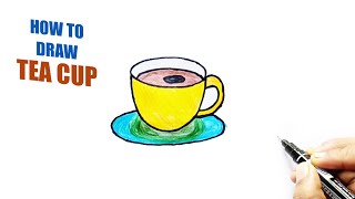 How to Draw a Tea cup A StepbyStep Guide [upl. by Asirac806]