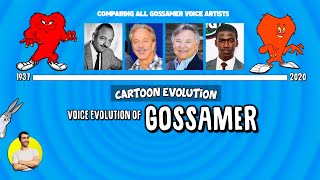 Voice Evolution of GOSSAMER  75 Years Compared amp Explained  CARTOON EVOLUTION [upl. by Llerot]