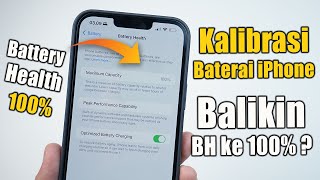 Kalibrasi Baterai iPhone Naikin Battery Health ke 100 [upl. by Kan]