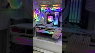 CORSAIR iCUE 5000X RGB WHITE  iCUE H150i ELITE CAPELLIX WHITE  QL120 WHITE7 [upl. by Nerfe]