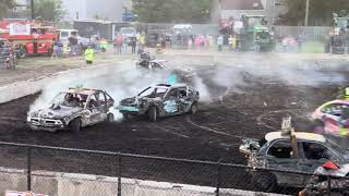 61524 Sangamon County Fair Demo Derby Bone Stock Compacts [upl. by Agnes]