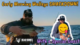 Trolling Morning Walleye in Port Glasgow Lake Erie [upl. by Hermann]