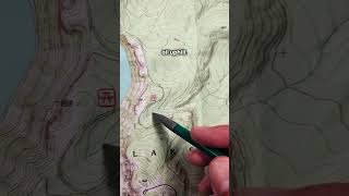 Topo Map Reading pt 410 Determining Contour Direction mytopo hiking usgs topomap [upl. by Llewxam251]