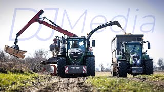 FENDT 1042 mit MUS MAX WT 12 HACKER  Schwere Maschinen im Einsatz [upl. by Beard]