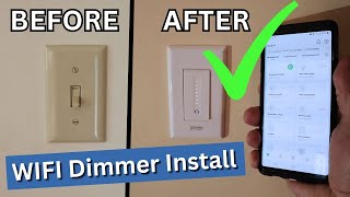 WIFI DIMMER SWITCH INSTALL GOSUNDGHOME  simple procedure with lots of benefits [upl. by Dusza]