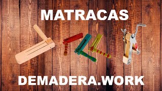 Matracas de madera [upl. by Dlanor]