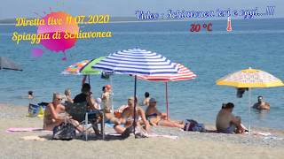 VIDEO LIVE 11 LUGLIO 2020 SPIAGGIA DI SCHIAVONEA [upl. by Venezia]