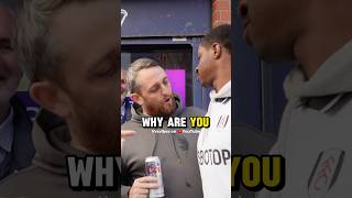 Evertonian Confronts Fulham fan 😱 [upl. by Aehcim471]