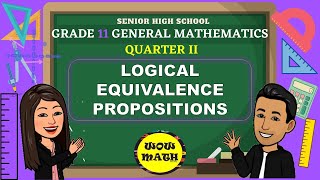 LOGICAL EQUIVALENCE PROPOSITIONS  GRADE 11 GENERAL MATHEMATICS Q2 [upl. by Leseil]